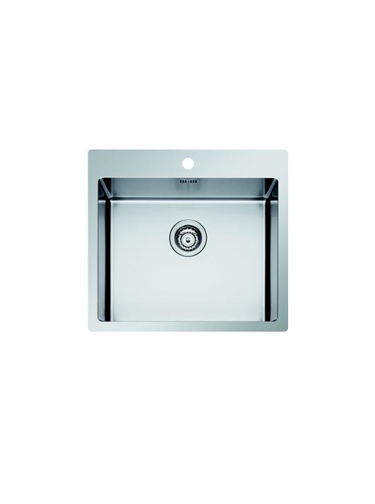 APELL SZ55FBC - LAVELLO DA INCASSO - 1 VASCA - QUADRATA - 56x51 - INOX