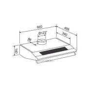 GLEMGAS GHC 631IX CAPPA SOTTOPENSILE CM.60 INOX - 1