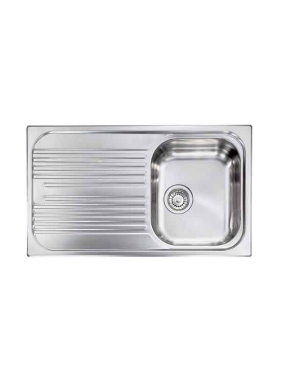 CM LAVELLI 010593D - LAVELLO DA INCASSO ATLANTIC - INOX ANTIGRAFFIO - 86x50