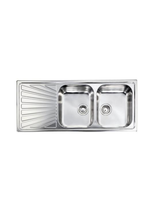 CM LAVELLI CM 011447D - LAVELLO DA INCASSO COMETA - INOX SATINATO - 116x50