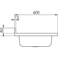 CM LAVELLI 031135SX - LAVELLO ROSSANA DA APPOGGIO - 1 V. SX + GOCC. DX - 105x60 - INOX SATINATO - 2