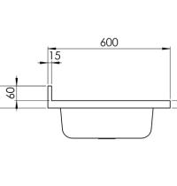 CM LAVELLI 031136 DX - LAVELLO DA APPOGGIO ROSSANA - 1 V. DX + GOCC. SX - 120x60 - INOX SATINATO - 2