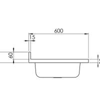 CM LAVELLI 031136 sX - LAVELLO DA APPOGGIO ROSSANA - 1 V. SX+ GOCC. Dx- 120x60 - INOX SATINATO - 2