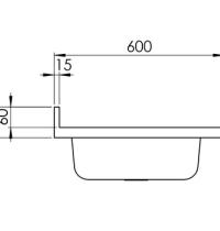 CM LAVELLI - LAVELLO ROSSANA DA APPOGGIO 2 V. SX + GOCC. DX - 150x60 - INOX SATINATO - 2