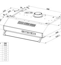 FABER 2740SRM (VIS) FB EXP 300.0557.577 - CAPPA SOTTOPENSILE - INOX - CL: