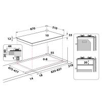 HOTPOINT ARISTON PHN962TS/IX/HAP/C - PIANO COTT. C/ 6 ZONE COTT. - ACCIAIO INOX - 3