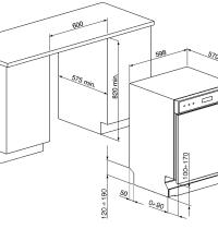 SMEG LSP292DB- LAVAST. DA INCASSO SOTTOP. BIANCA - 13 COP. - 5 PROGR. - CL: 