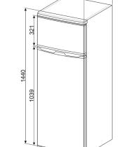 SMEG FD14FW - FRIGO D. PORTA L. INSTALL. - STATICO - 171L + 42L - CL: