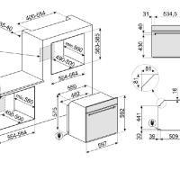 SMEG SF6381X - FORNO ELETTR. DA INCASSO VENTIL. - 70L - CL: