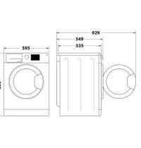 INDESIT EWDE861483WITN - LAVASCIUGA A L. INSTALL. - INVERTER - 8KG/6KG - CL: