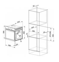 FRANKE CM65MOA -  FORNO ELETTR. DA INCASSO MULTIF. - 7 FUNZ. COTT. - CL: