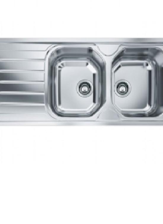 FRANCKE  OLX621 LAVELLO 116X50 2V+GOCC.  INOX SATINATO 101.0180.201