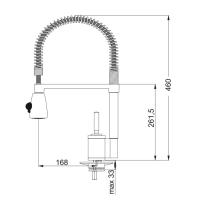 FRANKE 115.0029.59 0737522 - MISCELATORE JOY COCKTAIL C/ CANNA GIREVOLE + DOCCIA SPRAY - CROMATO - 3