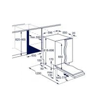 ELECTROLUX KEAF7200L - LAVASTOVIGLIE DA INCASSO C/ TECN. AIRDRY - 5 PR. - 9 COP. - CL: