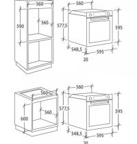 CANDY FIDCX602 - FORNO ELETTR. DA INCASSO - VENT. MULTIFUNZ. - CL: