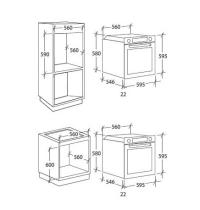 CANDY FCDINE605X/E - FORNO ELETTR. DA INCASSO VENT. E AUTOPUL. - 8 FUNZ. COTT. - CL: