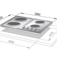 DE LONGHI FFI46ER - P. COTT. ELETTR. E DA INCASSO - 4 PIASTRE ELETTR. - CL: