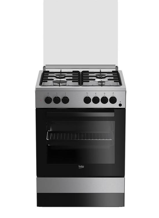 BEKO FSE 62110 DX CUCINA A GAS  CON FORNO ELETTRICO IN CLASSE A    CM 60