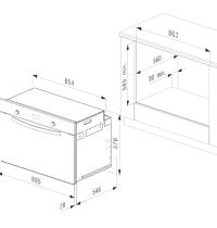 LA COTTURA  FE9VV092EXN - FORNO ELETTR. DA INCASSO MULTIFUNZ. - D. VENTOLA - GIRARROSTO - 9 FUNZ. COTT. - CL: