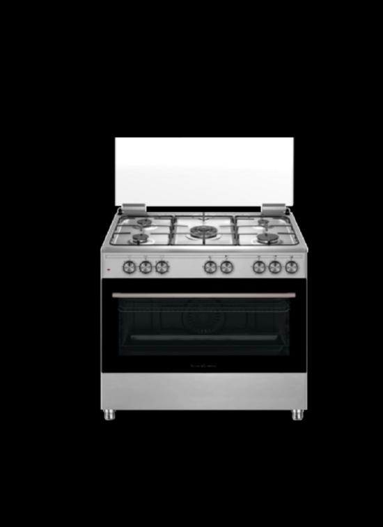 SCHAUB LORENZ  SS595 GVEX  CUCINA 90X60 INOX  FORNO GAS VENTILATO