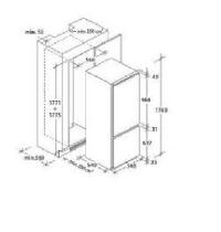 ZEROWATT ZEBBS100N - FRIGO COMBI DA INCASSO - STATICO - 203L + 60L - CL: 