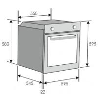 ZEROWATT ZFP605X/E - FORNO ELETTR. DA INCASSO VENT. - 8 FUNZ. COTT. - CL: