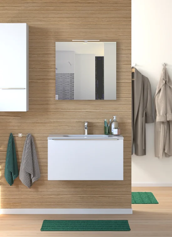 Specchio bagno ROMA NEW 80x75 cm con LED